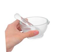 VERDANVERSE Glass Mortar and Pestle for Grinding Medicinal Powder Uniform Mixing Pharmacy Grinder Bowl for Science Lab and Kitchen Spice Crusher Handheld Medicine Mixer and Garlic Crusher