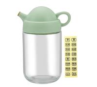 VERDANVERSE Glass Oil Vinegar Dispenser Bottle with Transparent Body Ergonomic Kitchen Soy Sauce and Olive Oil Container for Healthy Cooking Easy to Clean and Use Suitable for Vinegar Dressing