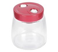 VERDANVERSE Glass Sealed Storage Jar with Air Release Valve for Pickling Fermenting and Food Preservation Multi-functional Kitchen Container for Homemade Enzymes Fruit Wine and Dried Goods Red