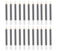 VERDANVERSE Golf Pencils Half Pencils Black Wooden 24pcs Pre-sharpened with Eraser and Easy Erasing for Smooth Writing for Back to School, Making Scrapbooks and Taking Notes