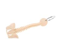 VERDANVERSE Graduation Season Mini Spine Keychain Beige Plastic Pendant, Multipurpose Design Teaching Model Backbone Model Keychain for Travel Commemoration and Business Accessories