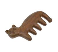VERDANVERSE Green Sandalwood Massage Comb Head Smooth Wide Tooth Acupuncture Tool for Scalp Relaxation and Fatigue Relief Lightweight Portable for Home Use