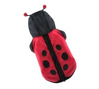 VERDANVERSE Halloween Pet Ladybird Cotton Jacket for Dogs L Funny 3D Ladybug Costume Pet Clothing for Party and Cosplay