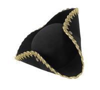 VERDANVERSE Halloween Pirate Hat for Cosplay Parties Unique Tricorn Design Durable Versatile Photo Prop for Carnival Events Themed Celebrations for Dress Up and Group Photos