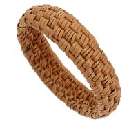 VERDANVERSE Handmade Decorative Rattan Bangle for Women Lightweight Boho Seaside Bracelet Unique Holiday Accessory Chic Design Durable Material for All Ages
