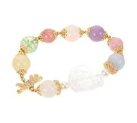 VERDANVERSE Handmade Stretch Crystal Bracelet for Women Elastic Beaded Jewelry with Mixed Natural Gemstones Decorative and Versatile Wrist Accessory for Parties Festivals and