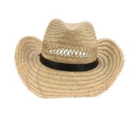 VERDANVERSE Handwoven Wide Brim Straw Cowboy Hat for Men UV Protection Travel Sun Hat Outdoor Fishing Hiking Camping Cap Summer Versatile Farmers Style with Sun Shield Beige
