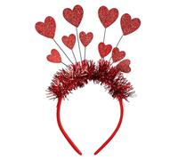 VERDANVERSE Heart Headband with Glitter Hearts Cupid Head Piece for Valentine's Day Weddings Birthdays Party Supplies Comfortable Stylish Accessory for Every Occasion