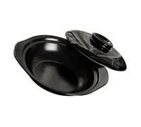 VERDANVERSE High Heat Tolerance Terracotta Cooking Pot with Lid Shallow Stovetop Pot for Oven Open Flame and Commercial Use Rustic Clay Casserole for Stew Soup and Slow Simmering