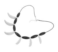 VERDANVERSE Horror Necklace Tribal Necklace for Men Adjustable Tooth Pendant Halloween for Men Tooth Themed Accessories Tribal White