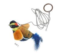 VERDANVERSE Interactive Door Hanging Cat with Colorful Plume Bird Design Compact Self Playing Sound for Indoor Cats Engaging Teaser to Stimulate Visual Senses and Encourage Active Play