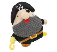 VERDANVERSE Interactive Pirate Captain Plush Dog Chew with Sound Durable Stuffed Animal for Puppies Safe Molar for Engaging Playtime for All Breeds