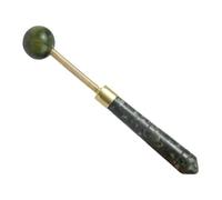 VERDANVERSE Jade Massage Hammer Manual Body Tool for Back and Shoulder Muscle Relief Lightweight Portable Meridian Massager for Office Workers and Athletes Compact Travel-Friendly Therapy