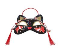 VERDANVERSE Japanese Style Half Face Plastic Decorative for Halloween Cosplay Masquerade Party Photo Props with Unique Goldfish Design
