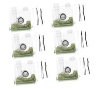 VERDANVERSE Jumping Spider Enclosure Box Set, Small Size Reptile Breeding Tank Feeder Container, Suitable for Florida Jumping Spiders and Insect Pets