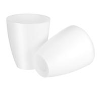 VERDANVERSE Lampshades for Sl nd Easy, Design Installation Modern 2pcs White Plastic Lamps with Center Hole 32mm Featuring Excellent Light Diffusion Table for Bedroom and Home Use