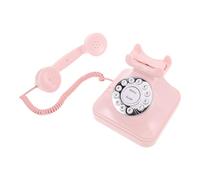 VERDANVERSE Landline Classic Plastic and Wired Convenience Retro Telephones Corded with Precision Mechanical Dial Button Vintage Home Phone Office Telephone Suitable for Home and Aesthetic