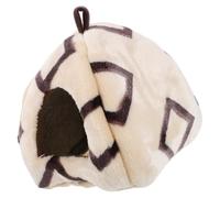 VERDANVERSE Large Beige Cotton Hanging Hammock Bed for Hamsters and Guinea Pigs Wear-resistant Warm Pet Cage Accessory for Chinchilla Squirrel and Small Animals Cozy Four-season Hideout