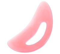 VERDANVERSE Large Crescent Gua Sha Scraping Massage Tool Pink Resin Back and Neck Massager for Home Use Handheld Massage Board for Relaxation and Pain Relief