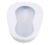 VERDANVERSE Lightweight Metal Bedpan for Elderly Women and Men Portable Urinal Potty with Anti-Overflow Edges Comfortable Bedridden Patient Toilet for Home and