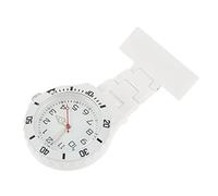 VERDANVERSE Luminous Clip on Nursing Watch with Glow Hands, White Lapel Brooch Chest Watch for Nurses and Doctors, Quartz Pocket Medical Timepiece for Healthcare Professionals Random Style