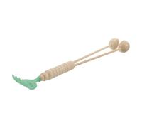 VERDANVERSE Massage Stick Dual End Back Scratcher Wood Handle Tapping Hammer Tool for Shoulders Neck Feet Self-Massage at Home Travel