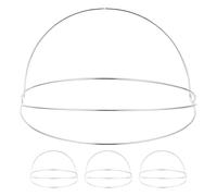 VERDANVERSE Metal Headband Crown Base and Hanfu Enthusiasts Suitable for Special Celebrations 4pcs Four-layer Structure, Lightweight and Stable Iron Frame for DIY Tiara Crafting