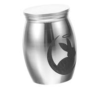 VERDANVERSE Mini Stainless Steel Bunny Urn for Pet Ashes Small Keepsake Memorial Cremation Container Compact and Rabbit Ashes Holder Comforting Pet Loss