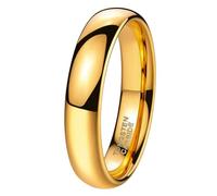 VERDANVERSE Minimalist Tungsten Ring Gold Band for Women American Simple Stylish Finger Ring for Teen Versatile Stacking Jewellery Accessory