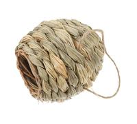 VERDANVERSE Natural Handwoven Small Animal Hideaway for Hamsters Guinea Pigs Rabbits Chinchillas Safe Private Retreat Nest Easy to Clean Grass Pet Shelter