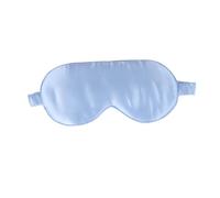 VERDANVERSE Natural Silk Blindfold Adjustable Sleep Mask for Men Women Teens Light Blue Shading Eye Patch for Deep Sleep Travel Camping Stress Relief with Elastic Band