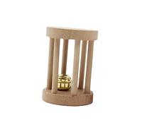 VERDANVERSE Natural Wood Pet Chew for Hamsters Small Exercise Bell Roller Dumbbells Teeth Care Molar for Small Animals Rabbits Rats