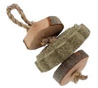 VERDANVERSE Natural Wooden Rabbit Chew for Small Animals - Safe Bunny Teething Ball and Hamster Biting Plaything - Comforting Chewing for Rabbits, Guinea Pigs, and Rodents