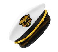 VERDANVERSE Nautical Sailor Hat Costume Accessory Breathable Captain Hat for Parties Performances Outdoor Events Head Circumference Stylish Comfortable Design