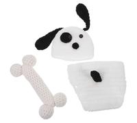VERDANVERSE Newborn Crochet Costume with Puppy Motif Handmade Photography Outfit for Boys Soft and Picture Props for Newborn Photoshoot and Creative Portraits