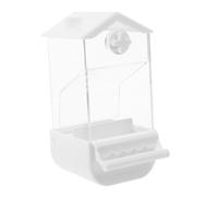 VERDANVERSE No Mess Automatic Parrot Feeder with Window Anti-scattering Bird Food Dispenser for Cage Versatile Installation for Various Bird Species Accessory