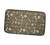 VERDANVERSE Non Slip Pet Food Bowl Mat with Heat Insulation Thickened Feeding Placemat for Cats and Dogs Easy to Clean Reusable Cushion Protects Floors From Spills and Messes