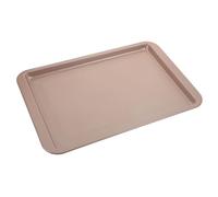 VERDANVERSE Nonstick Carbon Steel Cake Baking Pan Gold Oven Tray for Cheesecakes Cookies Easy Clean Non Stick Surface Safe High Temperature Use Versatile Baking Sheet for Home
