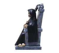 VERDANVERSE Party Skull Throne Decor Resin Skull Throne Modelling Decor 9.04x4.72x4.72in Vivid Appearance Fine Workmanship Portable Halloween Decoration Random Color