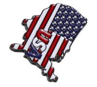 VERDANVERSE Patriotic Usa Flag Brooch Pin Veteran Lapel Pin for July Memorial Day Independence Day Celebrations Durable Construction for Political Expression and National Pride