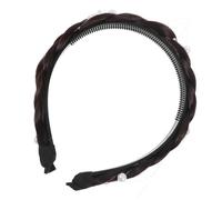 VERDANVERSE Pearl Braided Headband for Women Flexible Lightweight Hair Accessory for Thin Hair and Fringe Holders Stylish Wig Braid Decoration for Casual and Formal Events