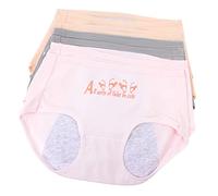 VERDANVERSE Period Pants Cotton Material with Lengthened and Thickened Design Menstrual Underpants 6pcs Leak-Proof Comfortable and Washable Suitable for Heavy Flow Protection for Women