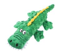 VERDANVERSE Pet Squeaky Cartoon Shaped Dog Chewing for Teething Puppies Durable and Interactive Plush Crocodile Design for Training Stress Relief and Entertainment