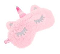 VERDANVERSE Pink Plush Unicorn Sleep Mask Lightweight Soft Night Blindfold for Sleeping Travel Work Naps with Elastic Strap Comfortable Fit for All Head