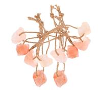 VERDANVERSE Pink Salt Lick Block 10pcs 30-50g with Rope for Horses, Cattle, Deer and Small Pets Natural Mineral Salt Chew Toys for Livestock and Rabbits