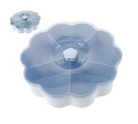 VERDANVERSE Plastic Compartments Container Storage with Food 5-slot Wear-resistant Lid Sturdy Box, Snack for Fruits and Snacks Leisure Time or Sharing Guests