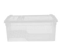 VERDANVERSE Plastic Reptile Breeding Box for Lizard Cage and Turtle Habitats Portable Terrarium Climbing Pet Display Box Features Breathable Holes for Cricket Container and Spider Carrier