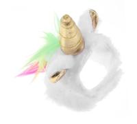 VERDANVERSE Plush Unicorn Reptile Hat for Small Lizards and Snakes, Soft Festival Party Costume Accessory, Warm Pet Hat for Holiday Celebrations Random Color