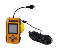 VERDANVERSE Portable Fish Sensor Transducer with Cable Plastic Fishfinder for Ice Boat Kayak Fishing Detects Depth Fish Location Grass Sand Rocks Suitable for Float and Pole Mount