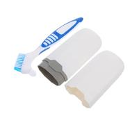 VERDANVERSE Portable Travel Toothbrush Case with Double Sided Soft Bristle Brush for Teeth Cleaning Compact Lightweight Holder for Oral Care Business Trips and Outdoor Activities